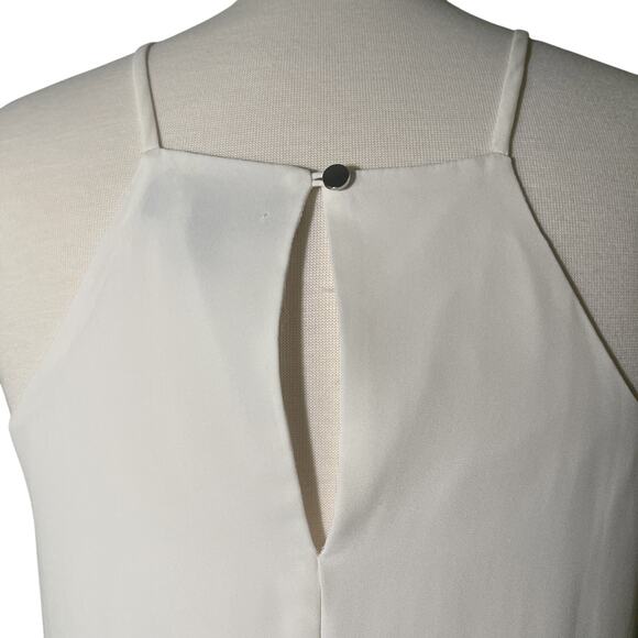 Banana Republic Shirt Women's Medium White Blouse Comfort Casual High-low - Picture 5 of 5